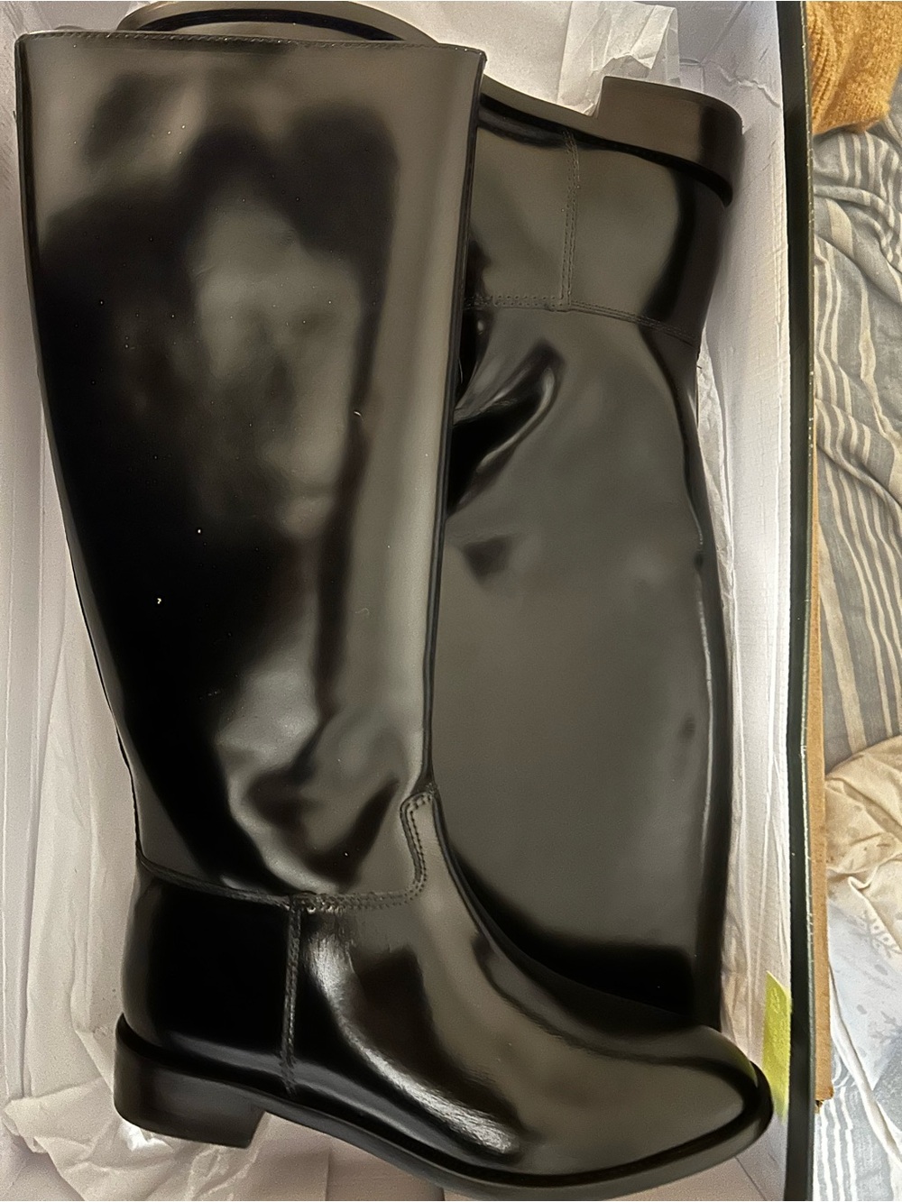 Black women’s Knee-High Riding Boots - Classic Elegant Style